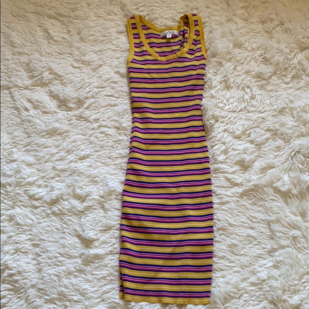 Stripped short dress